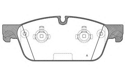 OPEN PARTS bpa151100 -  Комплект тормозных колодок, дисковый тормоз